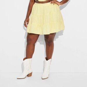 Wild Fable Women's Tiered Eyelet Mini Skirt